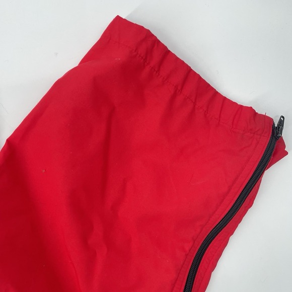 Vintage 90s LL Bean Full Side Zip Pants Women M Red Hiking Outdoor Breakaway - Picture 3 of 13